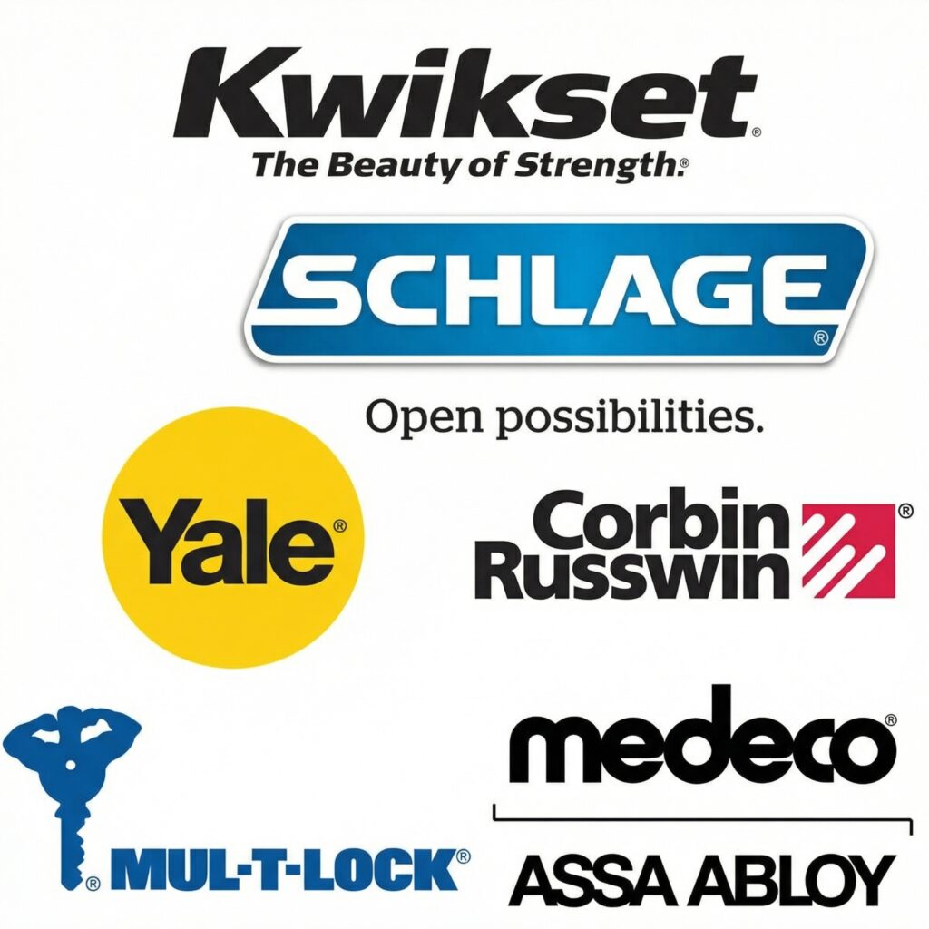 Mr. Locksmith DC works with top lock brands including Kwikset, Schlage, Yale, Mul-T-Lock, Medeco, Corbin Russwin and ASSA ABLOY in Washington DC