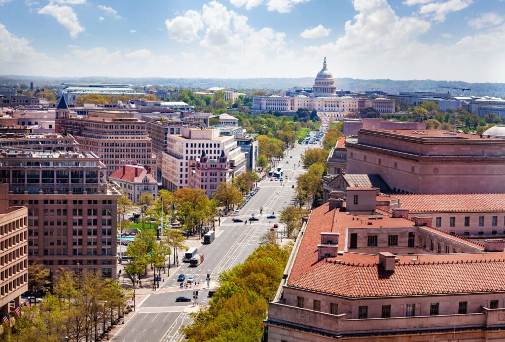 Downtown Washington DC skyline served by Mr. Locksmith DC